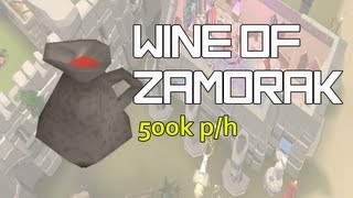 RS Money making guide  Wine of Zamorak  500k [upl. by Aisatal789]