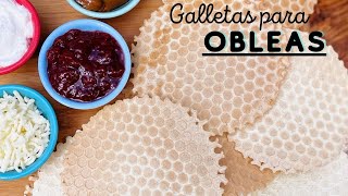 Receta GALLETAS PARA OBLEAS [upl. by Gemini]