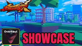 OVERHAUL SHOWCASE Strongest Quirk  Anime Fighting SImulator X [upl. by Akimit]