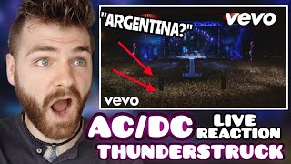 First Time Reaction to ACDC quotThunderstruckquot  LIVE IN ARGENTINA 2009  REACTION [upl. by Notsniw]