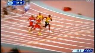 USAIN BOLT London 2012 4 X 100m New world record Jamaica Relay 4x100mp4 [upl. by Olrac]