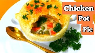 HOW TO MAKE CHICKEN POT PIE  CHICKEN POT PIE RECIPE potpie chickenrecipe minipotpies [upl. by Hum518]