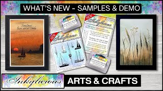 Inkylicious New Stamps New Products Samples and a Quick Demo [upl. by Andi]