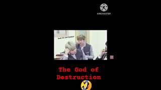 RM 💜the god of destruction🤣🤣🤣 [upl. by Atilegna]