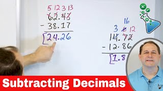 Subtracting Decimals to the Hundredths Place [upl. by Carin]