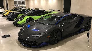 My Friend Bought a new 25M Lamborghini Centenario AND three Pagani Zondas [upl. by Dysart991]