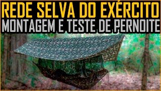 Rede Selva do Exército  Montagem e Teste de Pernoite 1o BIS [upl. by Anerb]