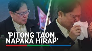 Durog na durog Mabilog breaks down in tears as he recalls narco list ordeal at House probe [upl. by Nagle655]