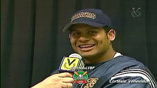 Entrevista a Bob Abreu  Leones del Caracas vs Navegantes del Magallanes Temp 20012002 LVBP [upl. by Rosamond]