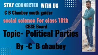 political parties class 10 th by c b chaubey [upl. by Mia]