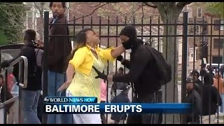 Mom Catches Son Trying to Riot in Baltimore [upl. by Lauretta]