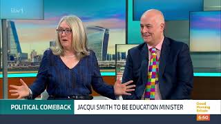 Jacqui Smith unelected member of cabinet 12July24 [upl. by Bullough]