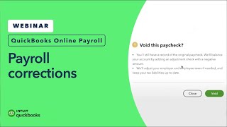 Payroll corrections in QuickBooks Online Payroll [upl. by Laktasic]