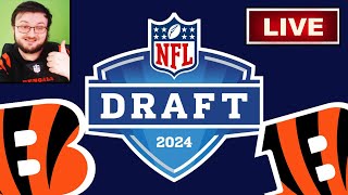 BENGALS FAN REACTS TO THE 2024 NFL DRAFT LIVE PICK BY PICK BREAKDOWN [upl. by Merlin334]