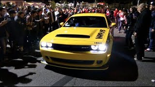 Dodge Demon Taxi SHUTS DOWN The Car Meet [upl. by Ianahs]