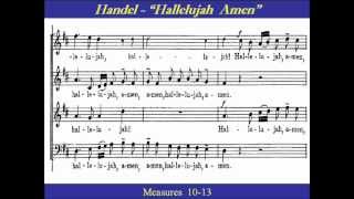 Handel Hallelujah Amen Bass Score [upl. by Hudgens211]