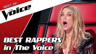 TOP 10  SHOCKING RAP auditions in The Voice [upl. by Enihpad122]