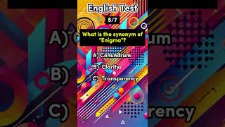 English Synonym Quiz 📚 Short Video quiz synonyms english knowledge learnenglish viralvideo [upl. by Reneta]