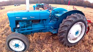 1963 Fordson Super Dexta 25 Litre 3Cyl Diesel Tractor With IH Plough [upl. by Yesac]