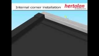 Hertalan EPDM Internal corner installation [upl. by Eirac]