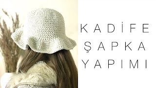 Kışlık Kadife Şapka Yapımı🤍  Diy Hat [upl. by Ybrek]