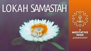 Meditation Mantra for Peace  Lokah Samatah Sukhino Bhavantu  Mantra Chanting Meditation [upl. by Kuska]