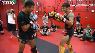 Full Saenchai and Superlek sparring session in Buffalo  Yokkao Muaythai Seminar Tour USA [upl. by Lizette]