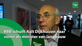 BBB schuift Aalt Dijkhuizen naar voren als minister van landbouw [upl. by Tasiana]