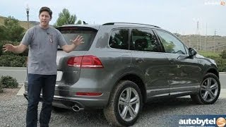 2014 Volkswagen Touareg TDI RLine Test Drive amp Diesel SUV Video Review [upl. by Trebmal45]