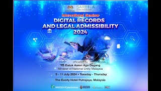 SESSION 3 DIGITAL RECORDS AND LEGAL ADMISSIBILITY 2024  11 JULY 2024 [upl. by Teriann155]