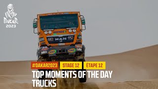 Trucks Top moments  Étape 12  Stage 12  Dakar2023 [upl. by Ardnyk925]