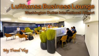 Lufthansa Business Lounge at Washington Dulles International Airport [upl. by Tuchman]