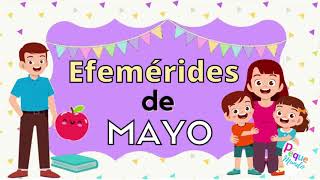 Efemérides de MAYO🤱👨‍🏫💗 [upl. by Aihtnic]