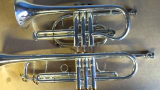 Trumpet vs Cornet  discussion and demonstration [upl. by Ylrahc520]