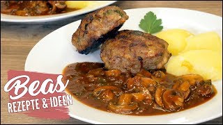 Jägersoße selber machen  Kräftig dunkle Pilzsauce  Rezept [upl. by Selassie301]