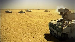 2 Bradley iFV Vs 9 Elite Iraqi T72s HD Battle of 73 Easting iraq Ghost Troop [upl. by Riana]