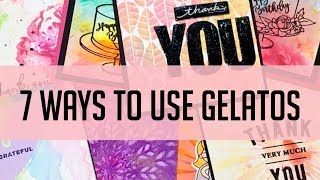 7 ways to use Faber Castell Gelatos gesso mixed media [upl. by Batholomew]