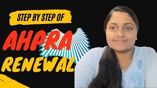 How to renew your AHPRA REGISTRATION  AUSTRALIAN REGISTRATION  AUSTRALIAN NURSES REGISTRATION [upl. by Dyanna]