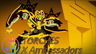 X AmbassadorsTorchesFan Music VideoTransformers Sticknodes [upl. by Nednyl]