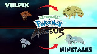 Evolucion VULPIX DE ALOLA a NINETALES en Leyendas Pokemon Arceus [upl. by Bunny]