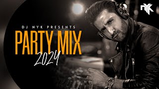 DJ NYK  New Year 2024 Party Mix  Yearmix  Non Stop Bollywood Punjabi English Remix Songs [upl. by Arak571]