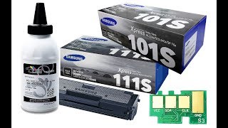 How to Refill Samsung D101S D111S Xerox Phaser 3020WC3025 Cartridges Chip amp OPC Drum Replacement [upl. by La]