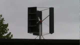 Eigenbau Windrad mit Generator homemade vertical axis wind turbine VAWT [upl. by Londoner]