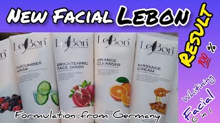 LeBon Facial Kit 6in1 With Face Wash Full Detail Review Facial Made by Germany bismillahcosmetics [upl. by Itsuj]