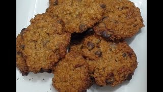 How to make Vegan Oatmeal Chocolate Chip Cookies with Pecan [upl. by Kilam]