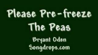 Tongue Twister Song Please Prefreeze the Peas A song by Bryant Oden [upl. by Aenal]