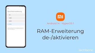 RAMErweiterung aktivieren oder deaktivieren  Xiaomi Android 14  HyperOS 1 [upl. by Janel]