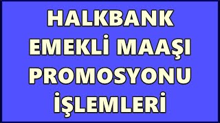 Halkbank Promosyon Sorgulama Emekli Maaşı Taşıma İşlemleri  Halk Bankası Emekli Promosyonları 2023 [upl. by Laeynad]