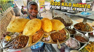 40 Rs SWADISHT Indian Street Food 😍 Dharamraj Chole Bhature Dev Rajma Chawal Chur Chur Naan ❤️ [upl. by Dlabihcra]