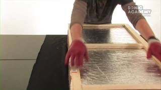 How To Make A Rockwool Sound Absorber  Acoustic Panels  Part 3 Fabric [upl. by Kerman531]